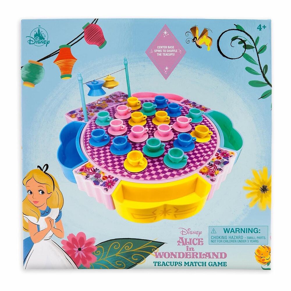 NEW Disney Alice in Wonderland Teacups Match Game Spinning Board Game 4+ Sealed